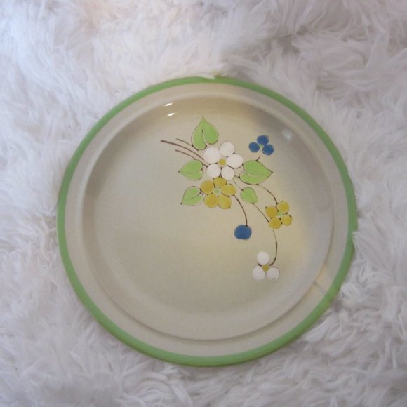 Andre Ponche Vintage Hand Painted Dessert Plate 7 inch April Song 204 - Picture 1 of 4
